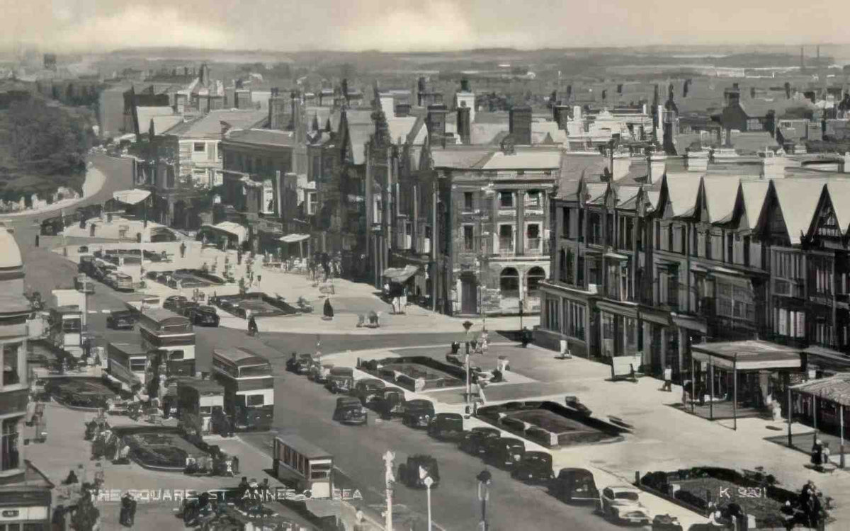 Lancashire St Annes on Sea The Square c1950s Vintage A4 Photo Print