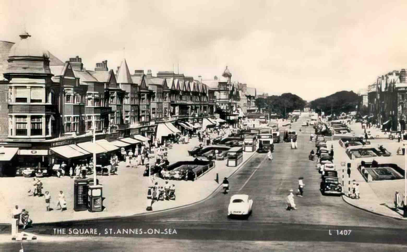 Lancashire St Annes on Sea The Square c1960 Vintage A4 Photo Print
