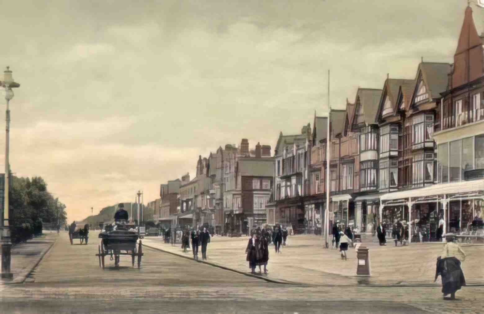 Lancashire StAnnesonSea St Annes Road West Vintage A4 Photo Print