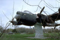Lancaster Bomber Statue A4 Photo Print
