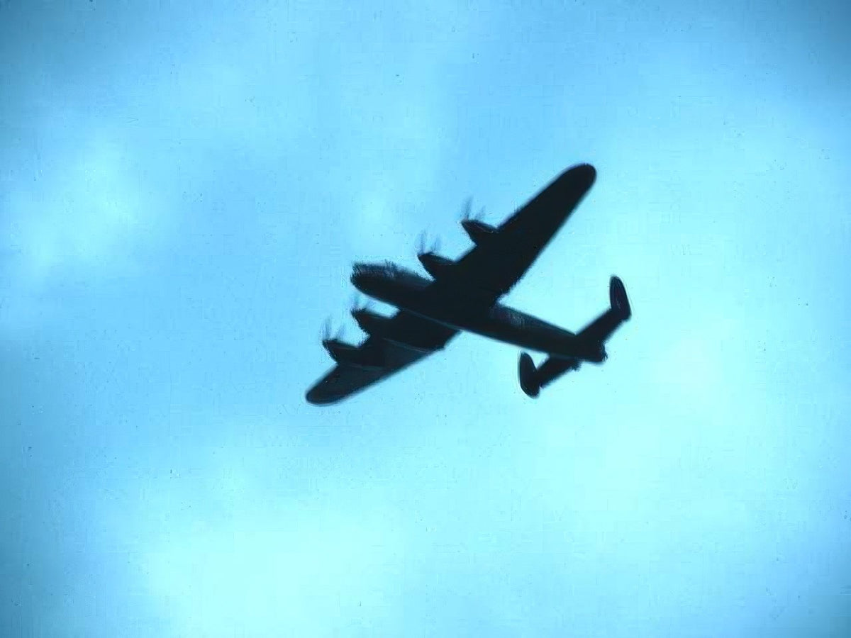 Lancaster Silhouette Sky A4 Photo Print