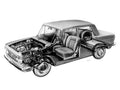 Lancia Fulvia 1969 cutaway A4 Photo Print