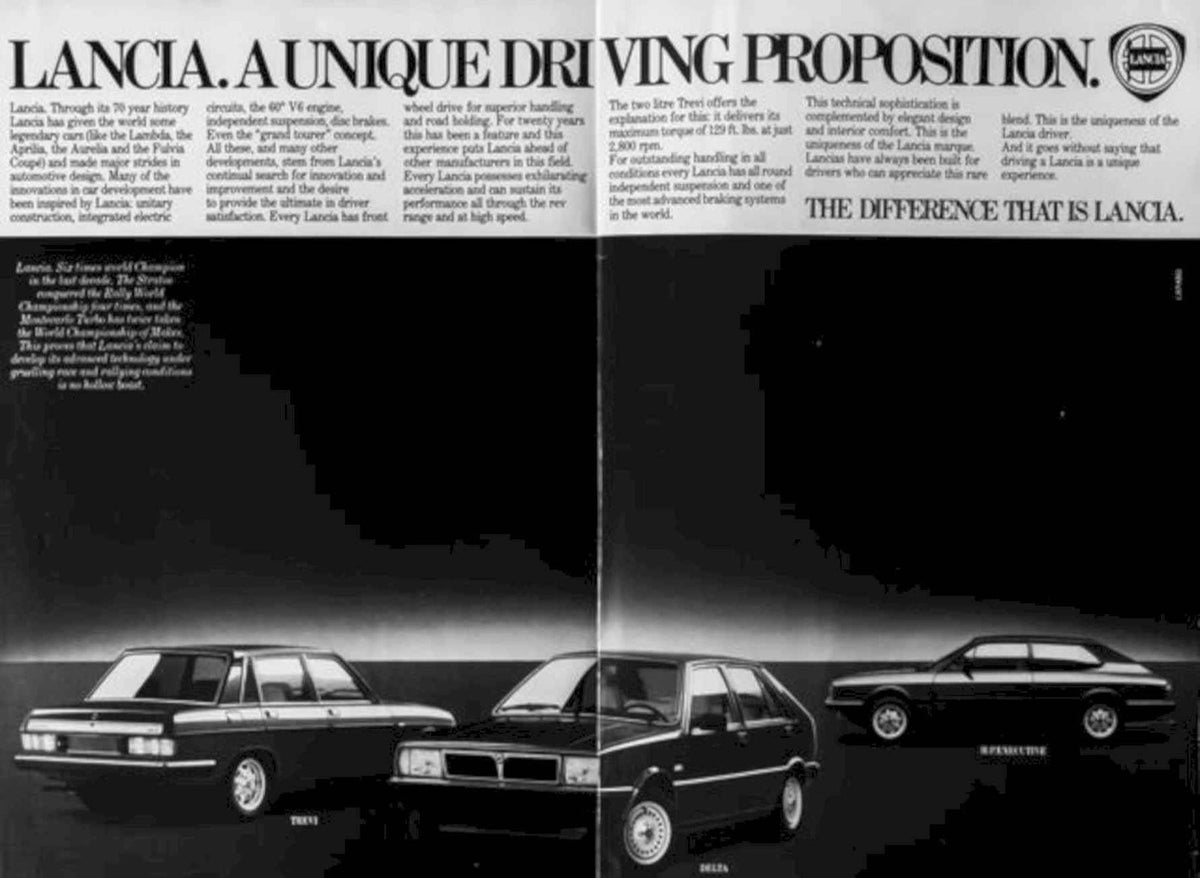 Lancia Lambda Trevi Vintage Retro Advert Poster A4 Photo Print