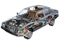 Lancia Prisma cutaway A4 Photo Print