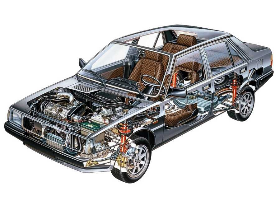 Lancia Prisma cutaway A4 Photo Print