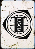 Lancia aged logo A4 Photo Print