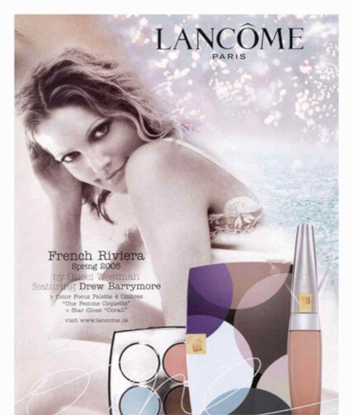 Lancome French Riviera Vintage Retro Advert Poster A4 Photo Print