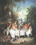 Lancret Nicolas Luncheon Party  A4 Photo Print