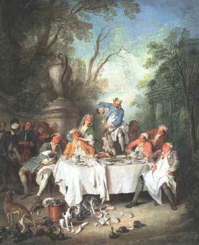 Lancret Nicolas Luncheon Party  A4 Photo Print