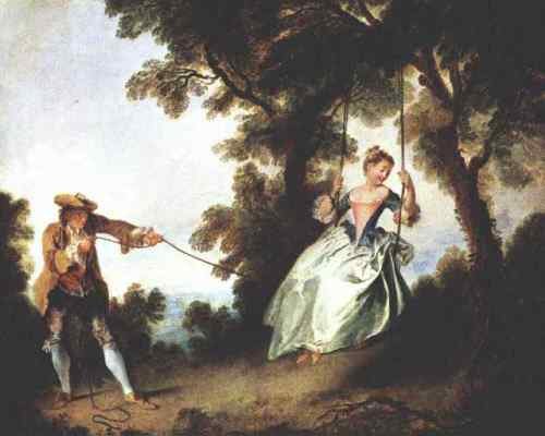 Lancret Nicolas The Swing  A4 Photo Print