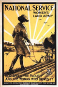 Land Army Plow Vintage Retro Advert Poster A4 Photo Print