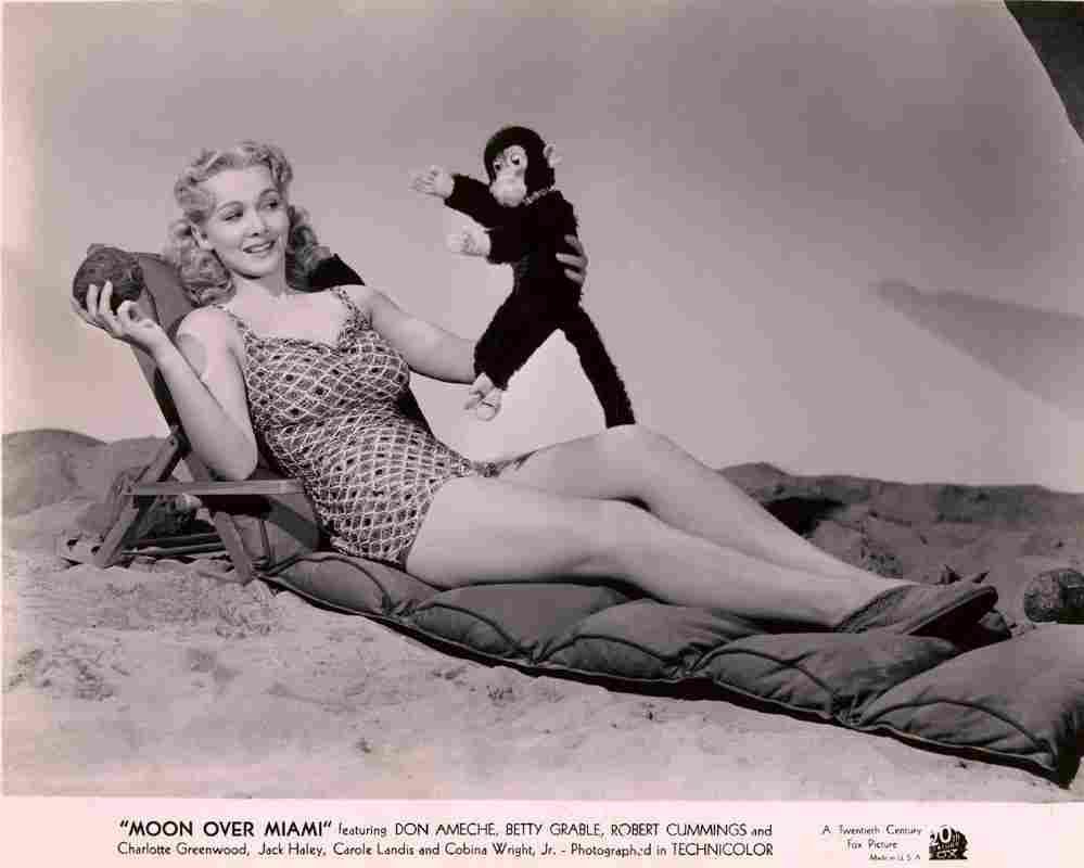 Landis Carole Moon Over Miami z4 film star poster A4 Photo Print
