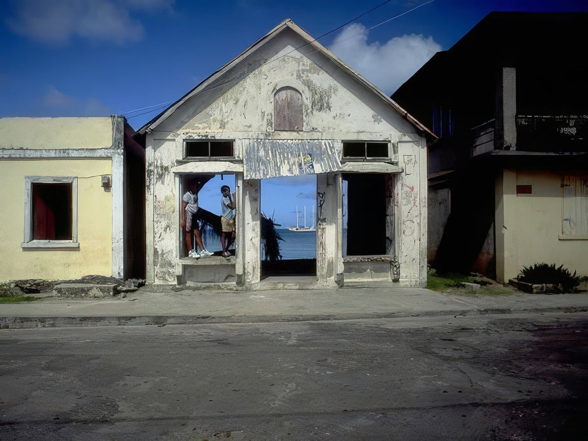 Landmark Abandoned Building Port A4 Photo Print