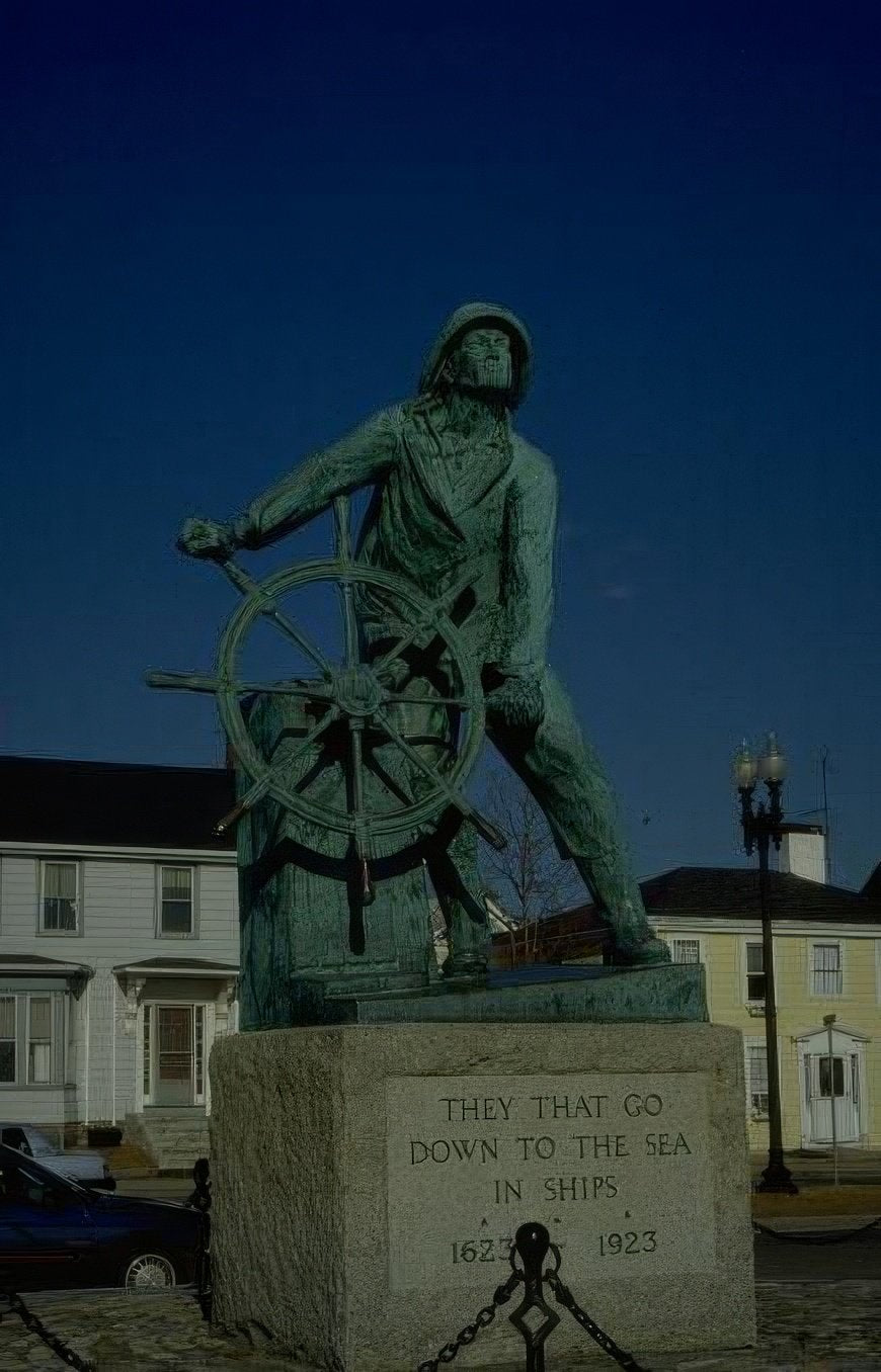 Landmark Bronze Statue Sailor A4 Photo Print