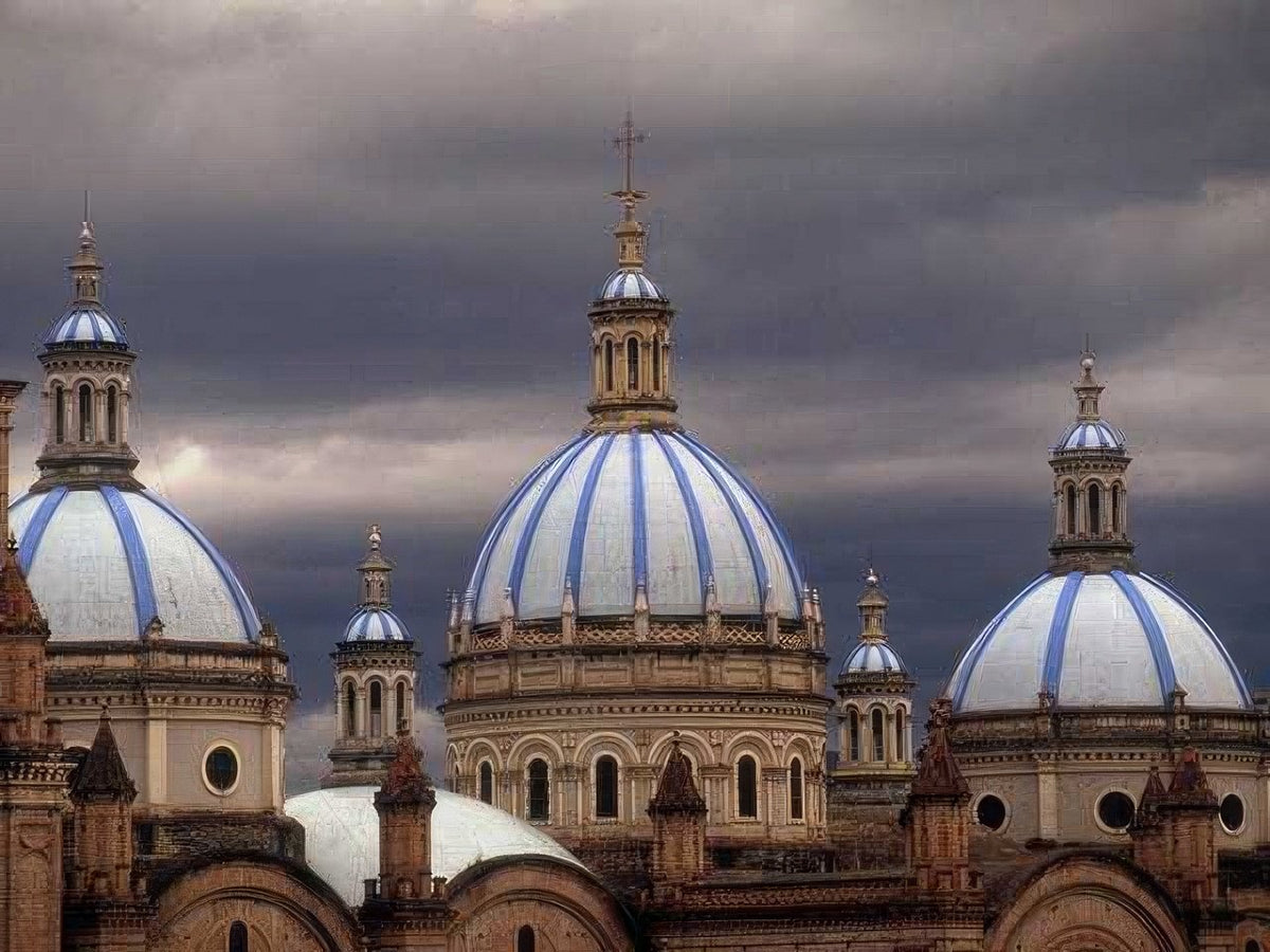 Landmark Cathedral Dome Towers A4 Photo Print