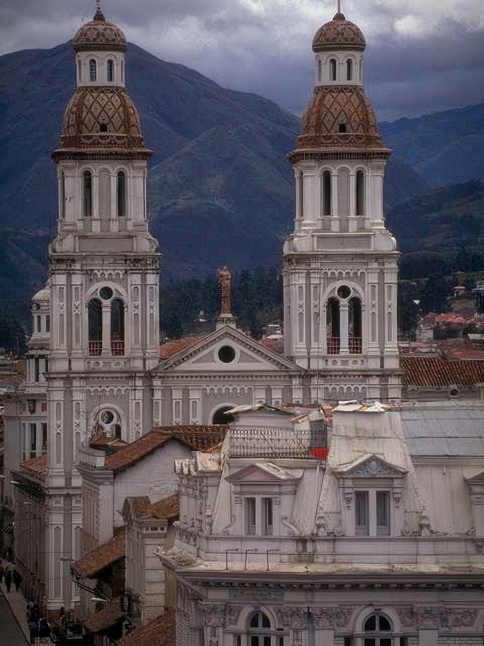 Landmark Cathedral Quito Andes A4 Photo Print