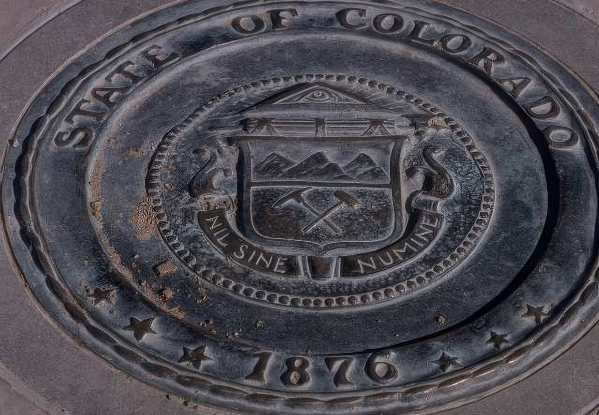 Landmark Colorado Seal 1876 A4 Photo Print