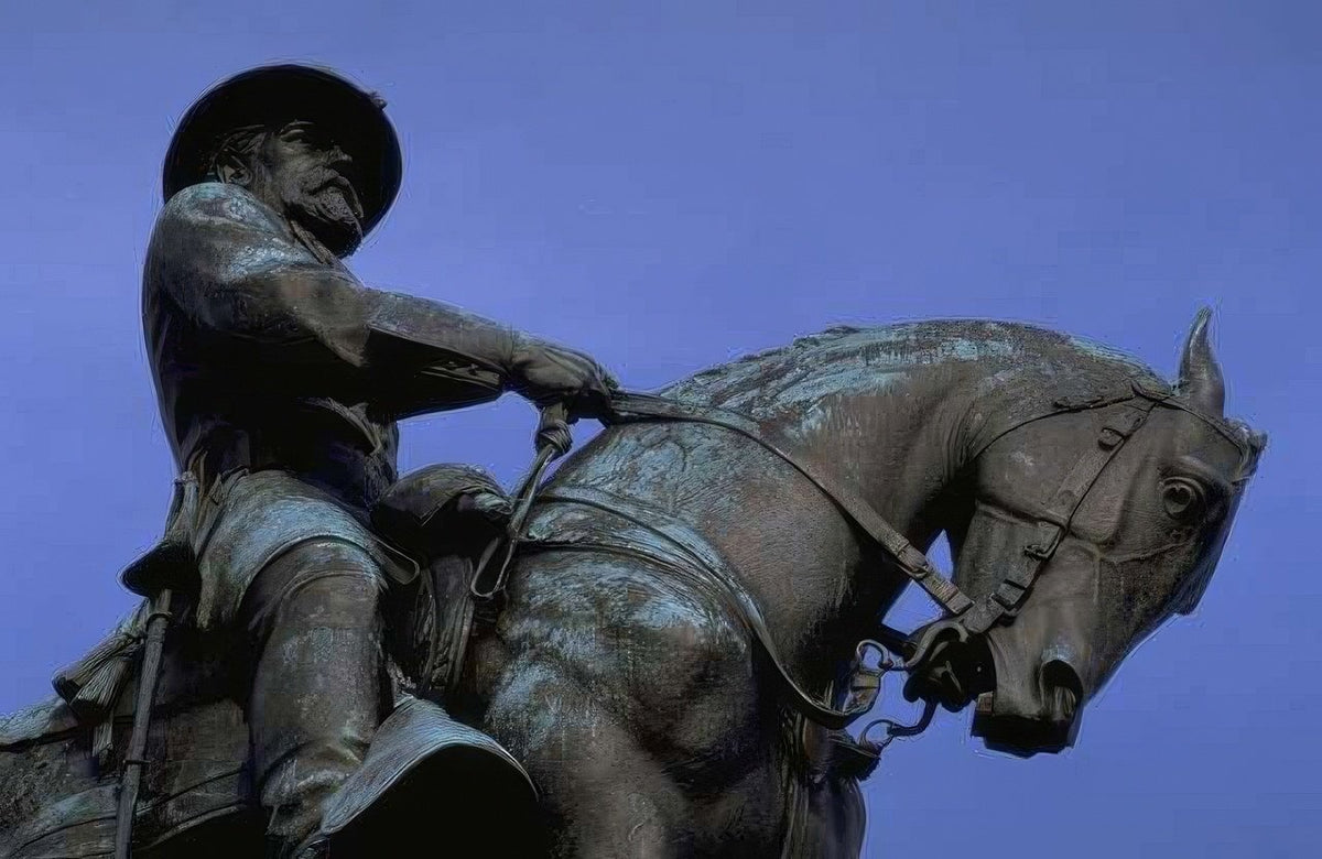 Landmark Confederate Equestrian Statue A4 Photo Print