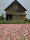 Landmark Cottage Flower Field A4 Photo Print