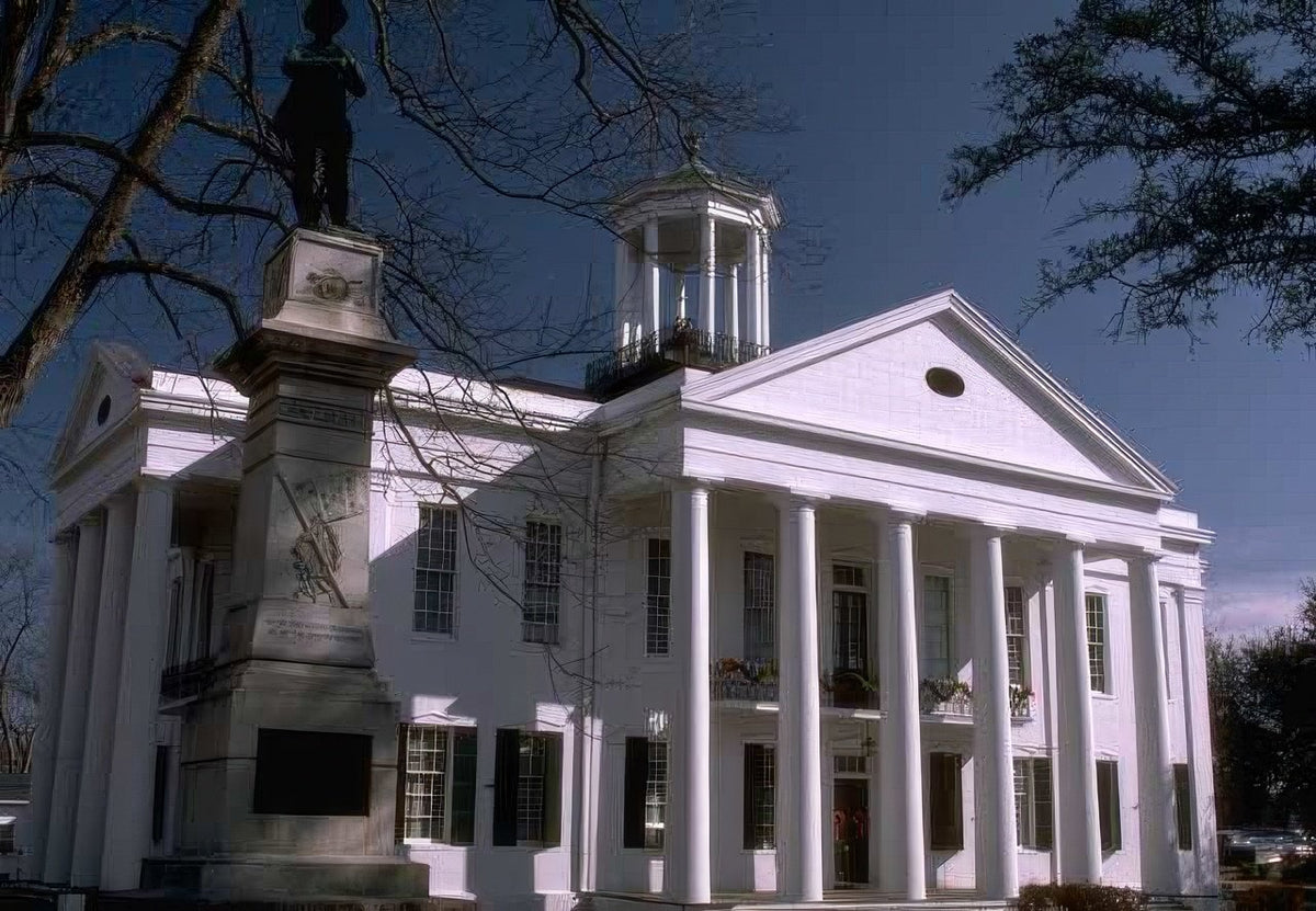 Landmark Courthouse Columns Dome A4 Photo Print
