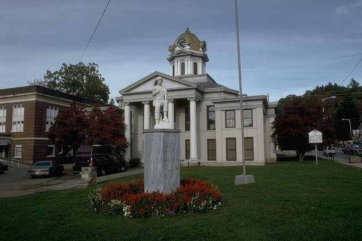 Landmark Courthouse Soldier Monument A4 Photo Print