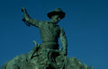 Landmark Cowboy Statue Bronze A4 Photo Print