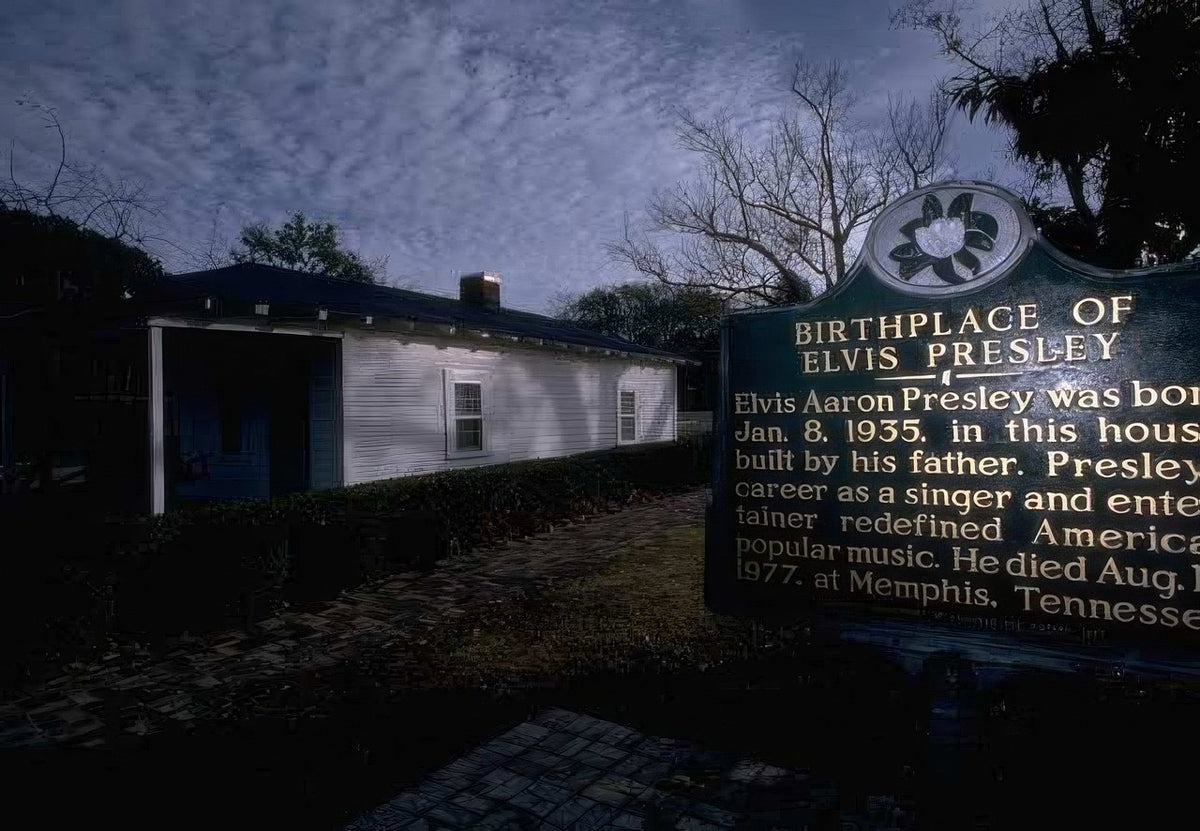 Landmark Elvis Presley Birthplace A4 Photo Print