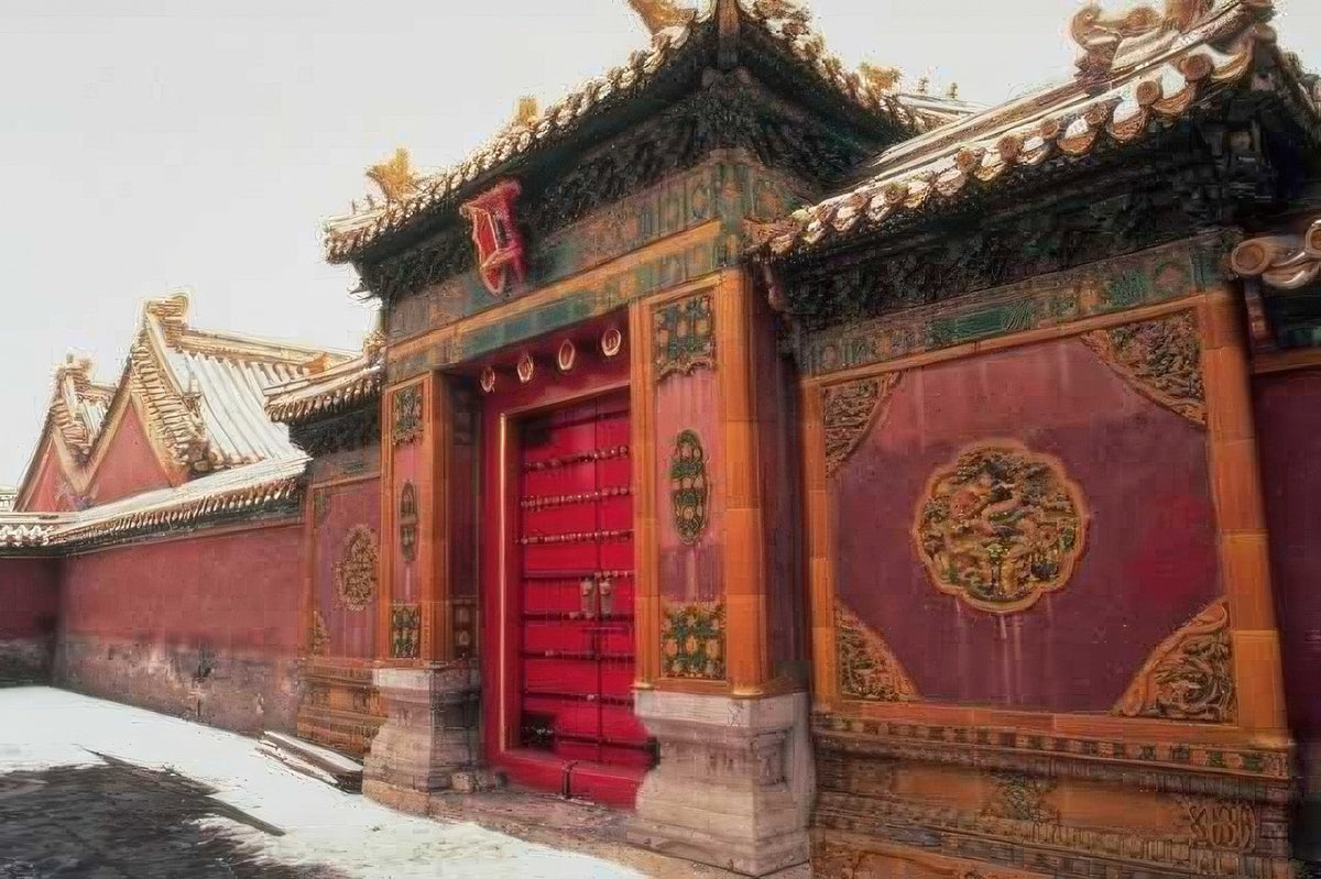 Landmark Forbidden City Winter A4 Photo Print