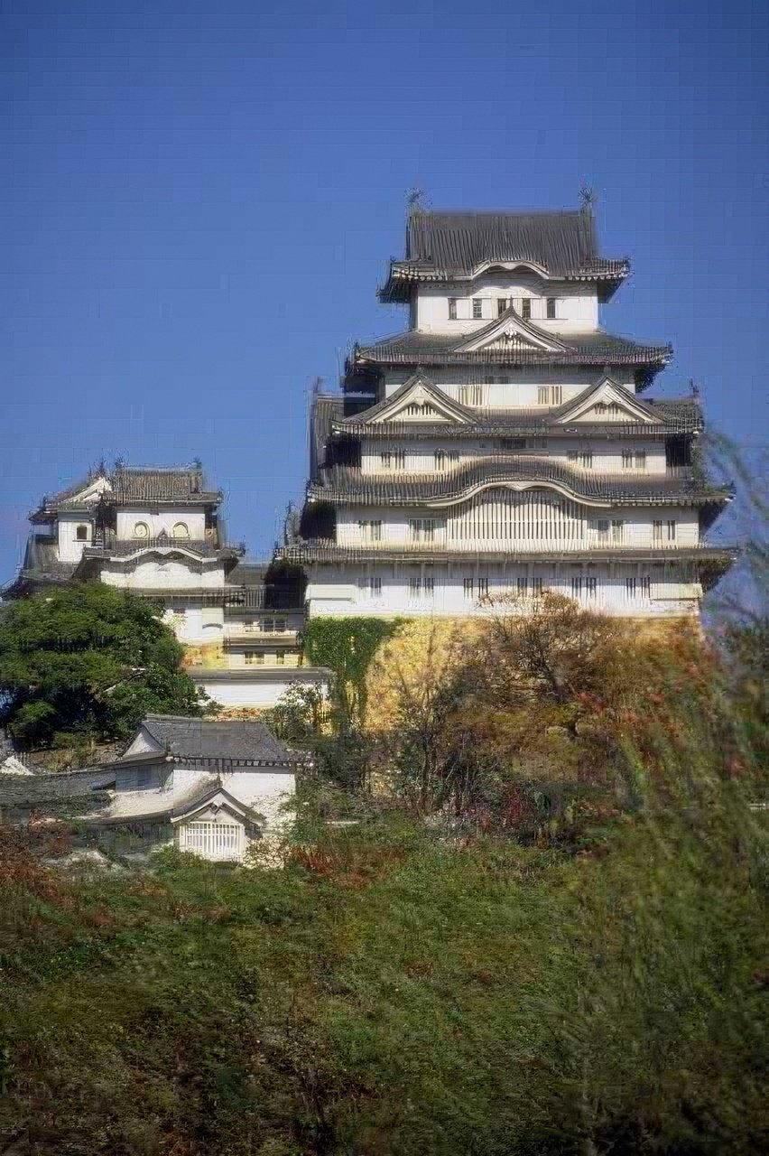 Landmark Himeji Castle Autumn A4 Photo Print