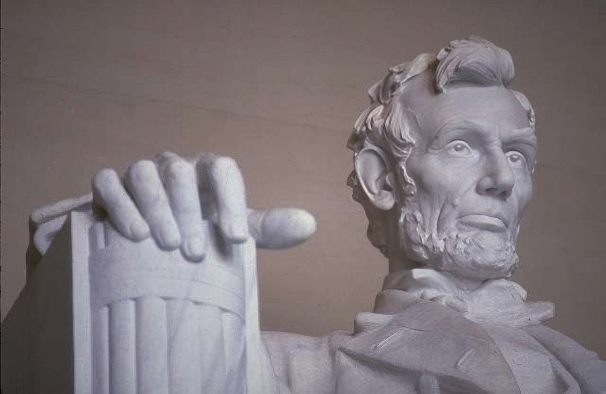 Landmark Lincoln Memorial Hand A4 Photo Print Faceai