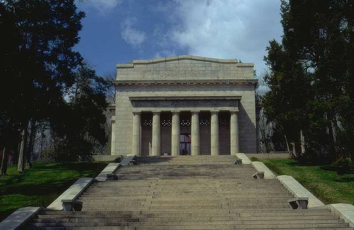 Landmark Lincoln Memorial Steps A4 Photo Print