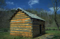 Landmark Log Cabin Spring A4 Photo Print
