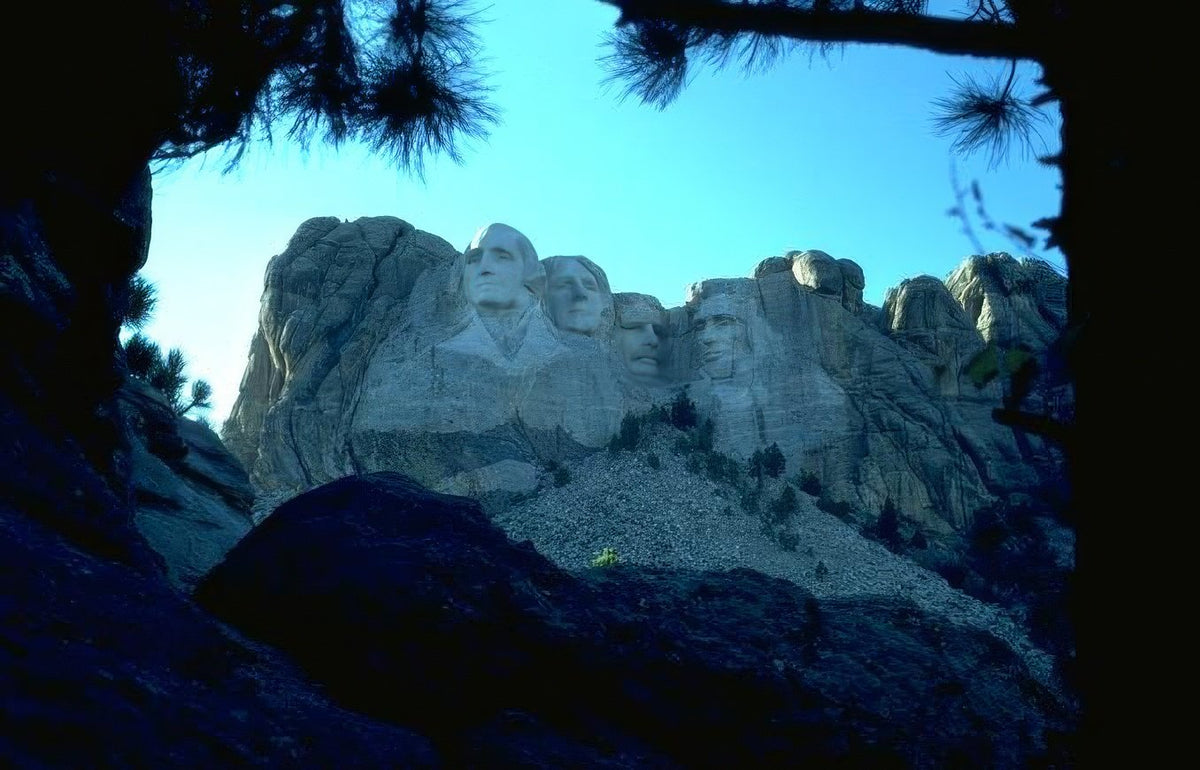 Landmark Mount Rushmore 1998 A4 Photo Print Faceai