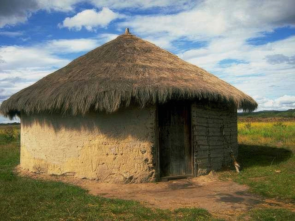 Landmark Mud Hut Africa A4 Photo Print