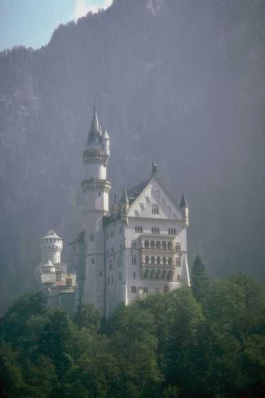 Landmark Neuschwanstein Castle Bavaria A4 Photo Print