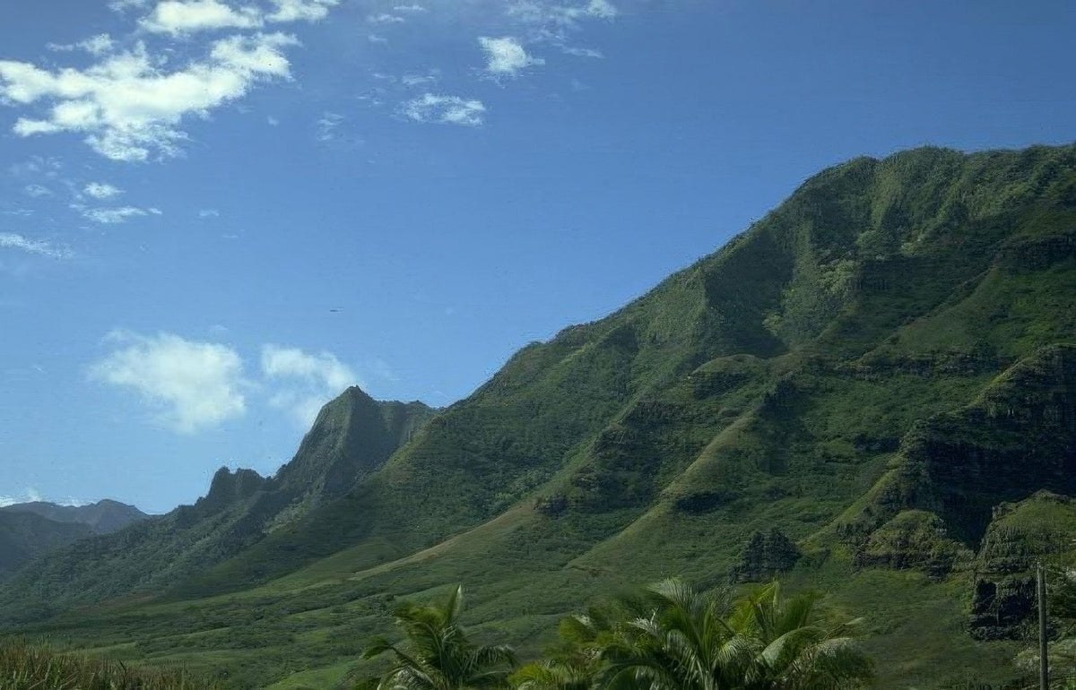 Landmark Oahu Hawaii Mountains A4 Photo Print