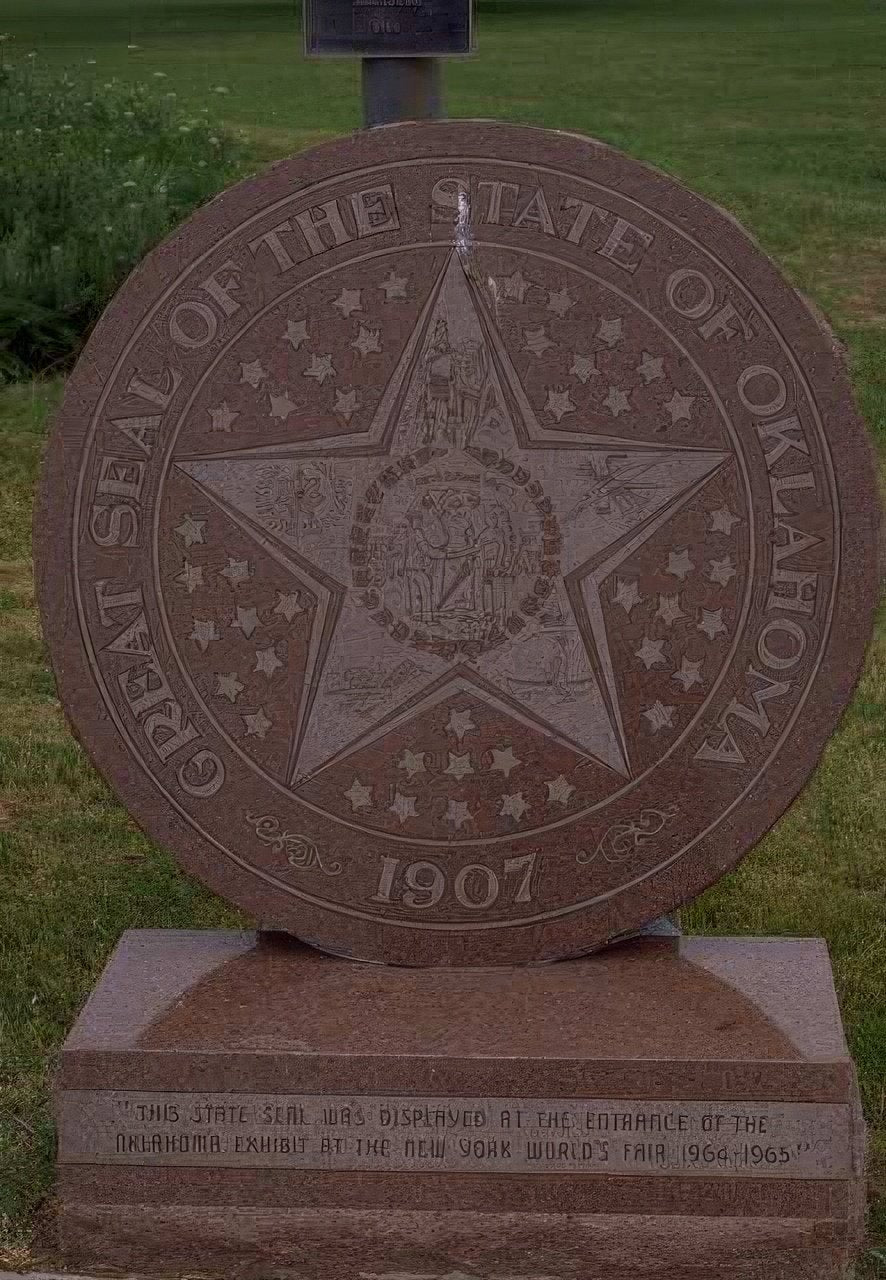 Landmark Oklahoma State Seal A4 Photo Print