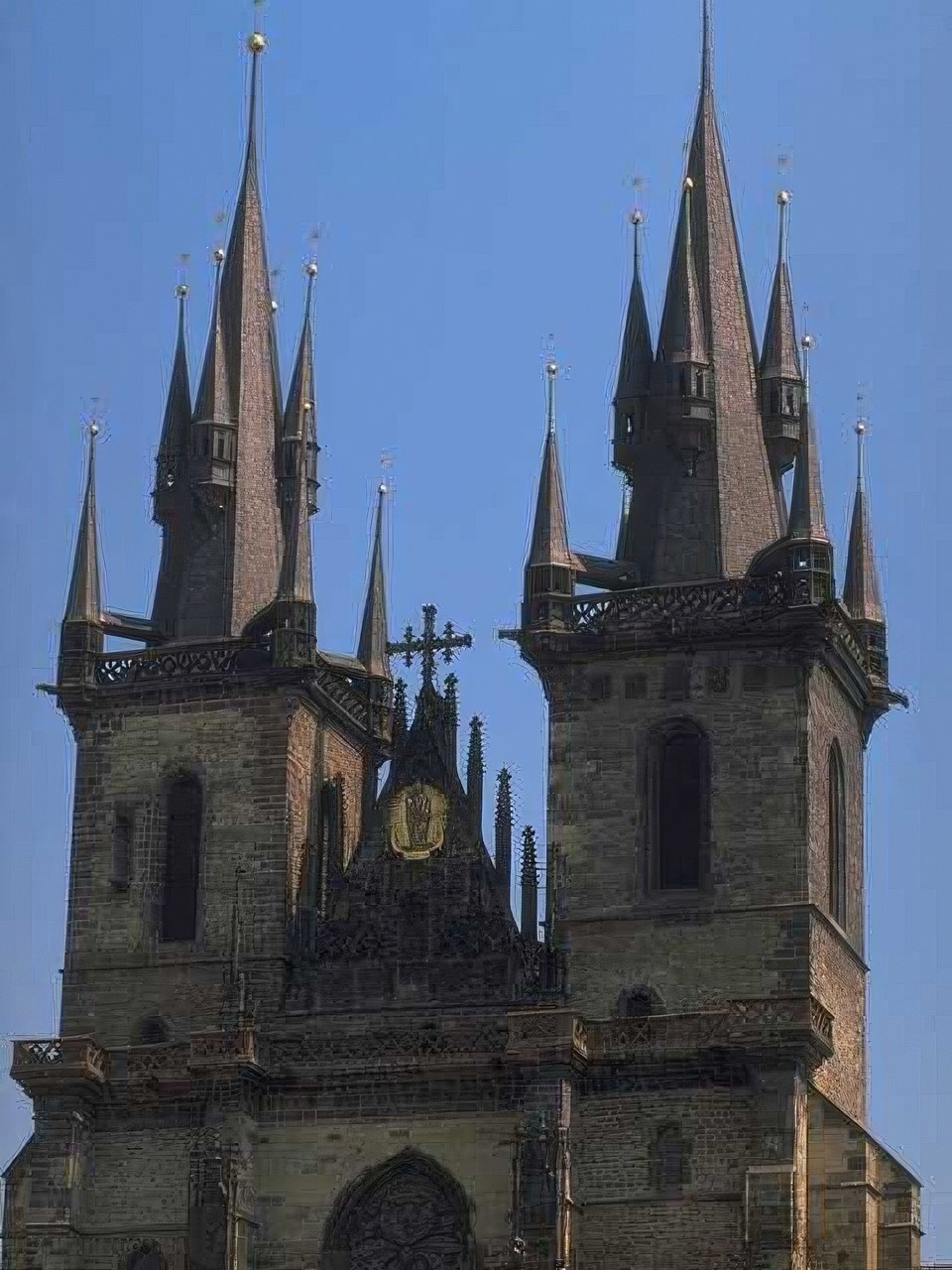 Landmark Prague Cathedral Towers A4 Photo Print