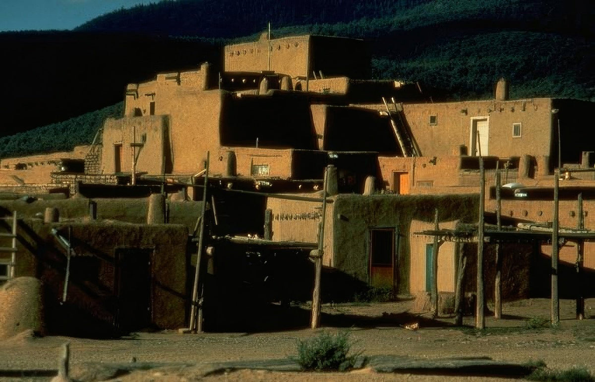 Landmark Pueblo Architecture Newmexico A4 Photo Print