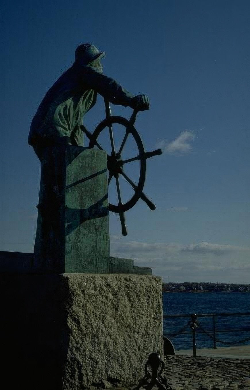Landmark Sailor Helm Coast A4 Photo Print