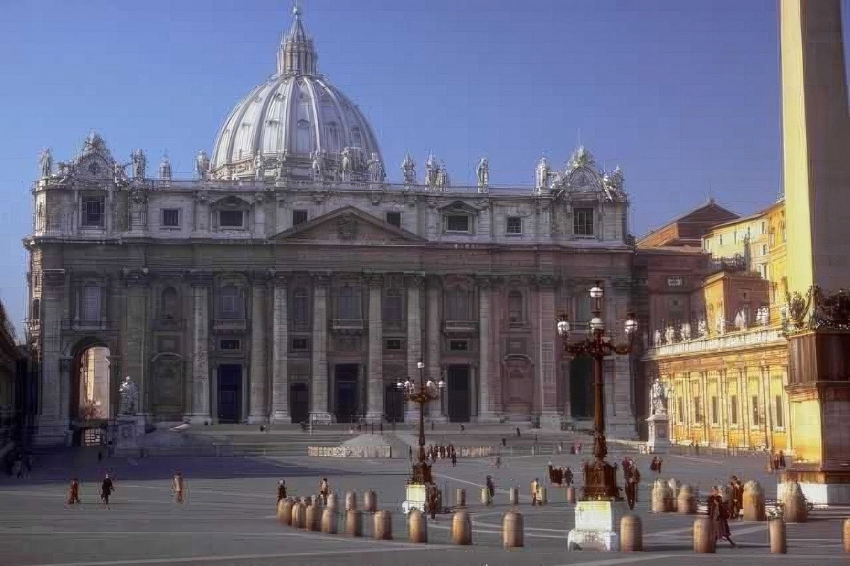 Landmark St Peter Basilica A4 Photo Print