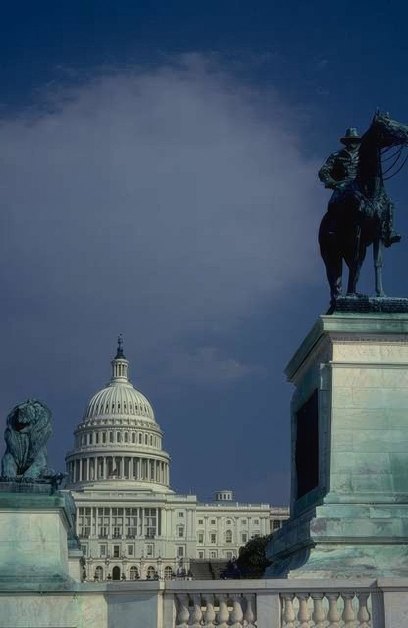 Landmark Statue Capitol Sheridan A4 Photo Print