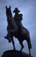 Landmark Statue Equestrian Washington A4 Photo Print