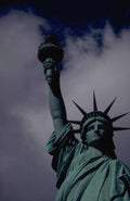 Landmark Statue Liberty Night A4 Photo Print Faceai