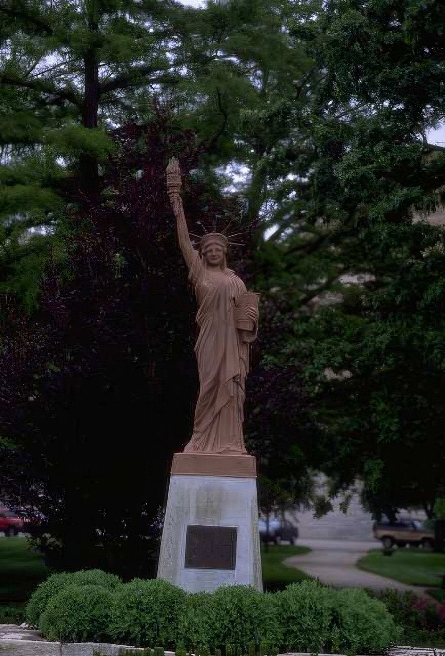 Landmark Statue Liberty Park A4 Photo Print Faceai