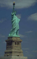 Landmark Statue Liberty Torch 1 A4 Photo Print