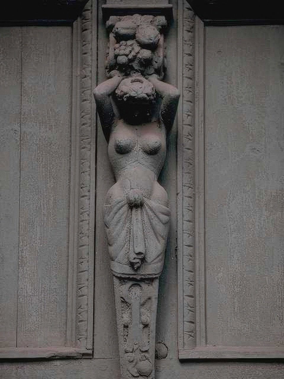 Landmark Stone Female Grapes A4 Photo Print