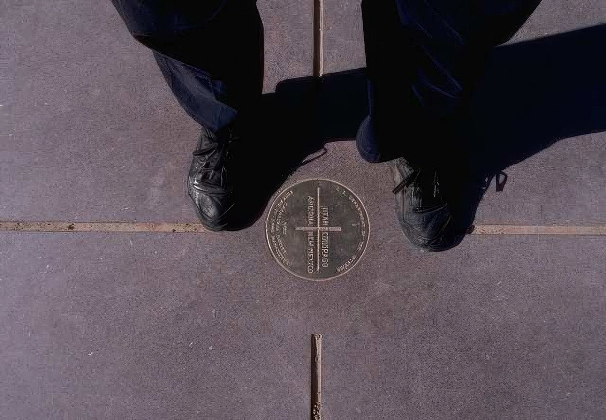Landmark Survey Marker Albuquerque A4 Photo Print