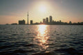 Landmark Toronto Skyline Sunset A4 Photo Print