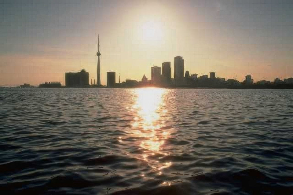 Landmark Toronto Skyline Sunset A4 Photo Print